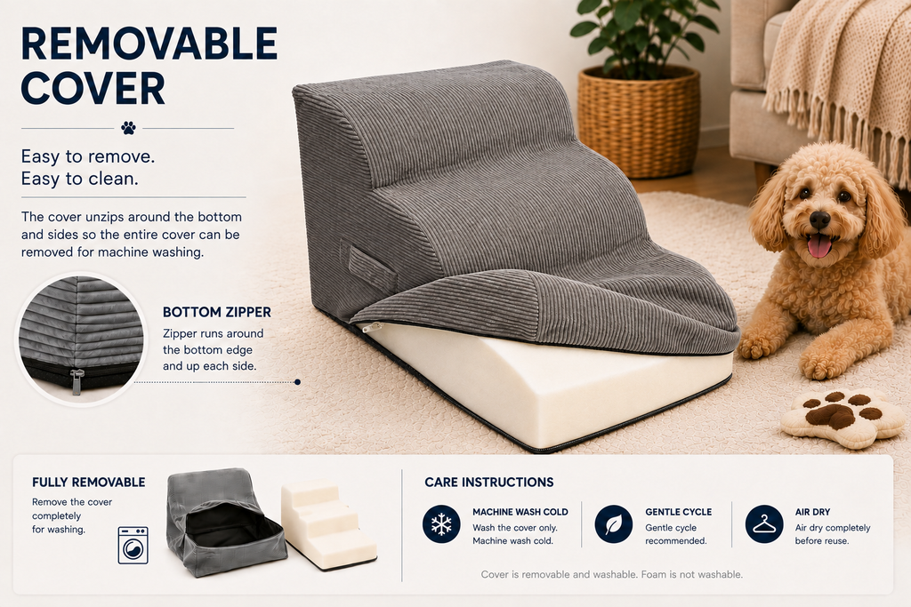 Aveland Pet Stairs removable washable cover