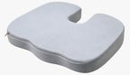 Underside of the cushion — grippy suede-like fabric base with no coating or rubber dots